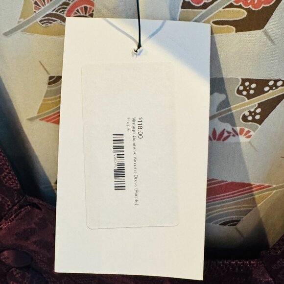 Dollz and Dames Burgandy Japanes Kimono Dress o/s - Picture 4 of 6